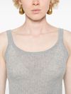 Cashmere gray ribbed tank top