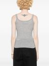 Cashmere gray ribbed tank top