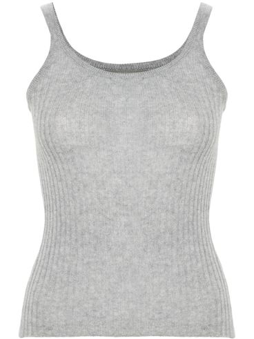 Cashmere gray ribbed tank top