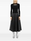 Pleated midi skirt