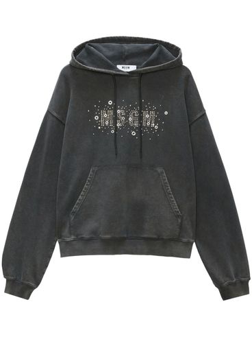 Studded logo hoodie