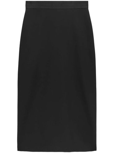 High-rise midi skirt