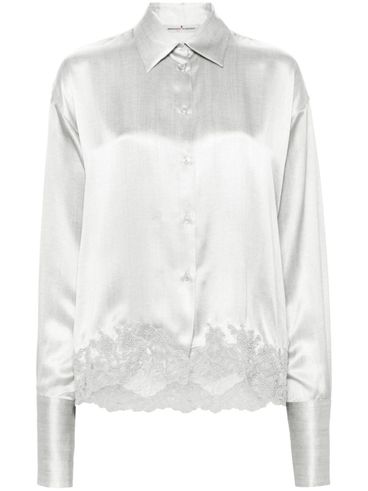 ERMANNO SCERVINO - Silk blouse with lace details