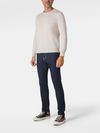 Long-sleeve crewneck sweater in merino wool