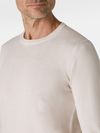 Long-sleeve crewneck sweater in merino wool