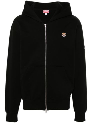 Hoodie in cotton with Lucky Tiger print