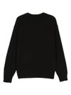 Boke Flower crewneck sweater in white wool