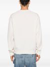 Boke Flower crewneck sweater in white wool