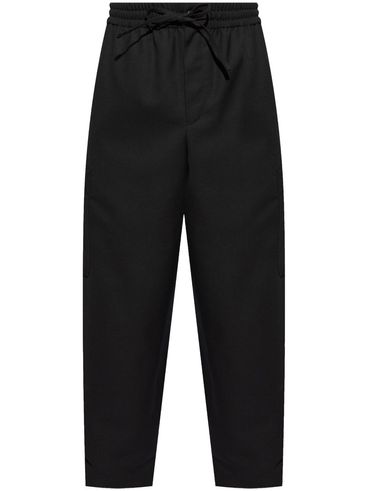 Virgin wool cargo pants with pockets