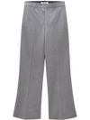 Straight leg wool trousers