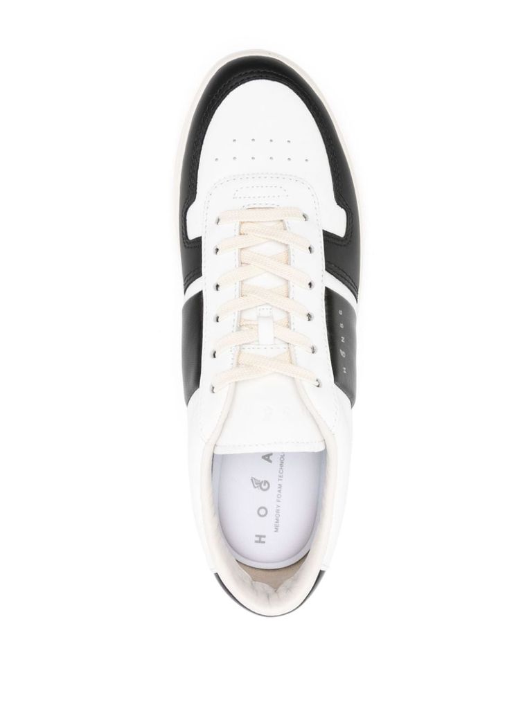 HOGAN SNEAKERS H668 IN PELLE DI VITELLO BIANCA 