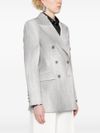 Blazer con effetto vissuto grigio