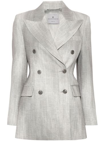 ERMANNO SCERVINO - "Distressed gray blazer"