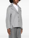 Gray felted coat