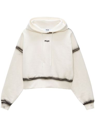 Logo print hoodie