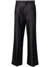 Tailored straight-leg palazzo trousers