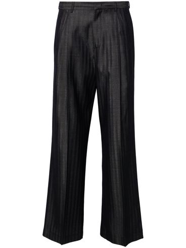 Tailored straight-leg palazzo trousers