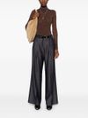 Tailored straight-leg palazzo trousers