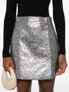 Patterned jacquard miniskirt