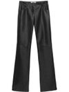 Faux leather trousers