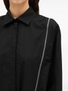 Zip detail cotton shirt