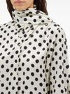 Camicia con stampa a pois all-over