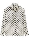 All-over polka dot print shirt