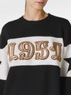 Wool '1951' sweater with graphic elements