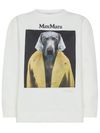 'Bacco' Sweatshirt in White Cotton Blend