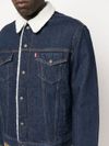 Denim jacket with wool-effect lining