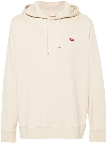 Beige cotton hoodie