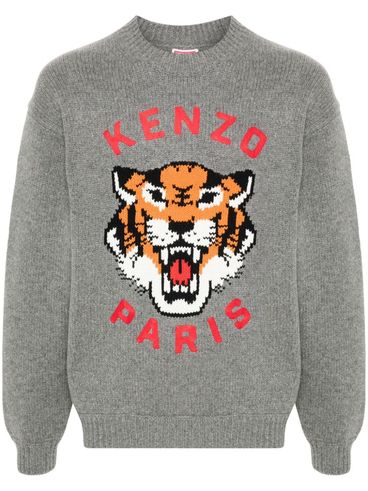 KENZO - Lucy Tiger sweater in cotton with front logo