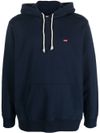 Blue cotton hoodie