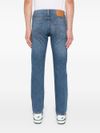 Jeans 502 in cotone effetto schiarito