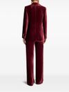 Bordeaux red velvet blazer