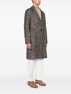 Single-breasted long wool coat