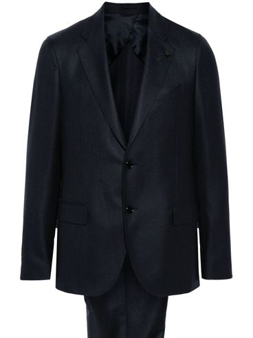 Single-breasted suit in virgin wool