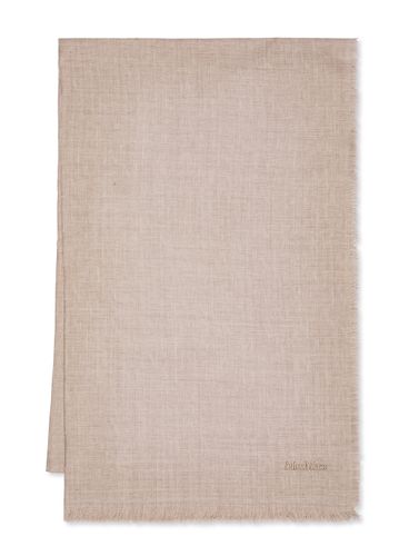 'Magico' wrap scarf in beige wool