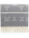 'WSKLAUSE' grey cashmere scarf