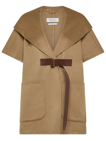 MAX MARA - 'Dorico' camel coat with pockets