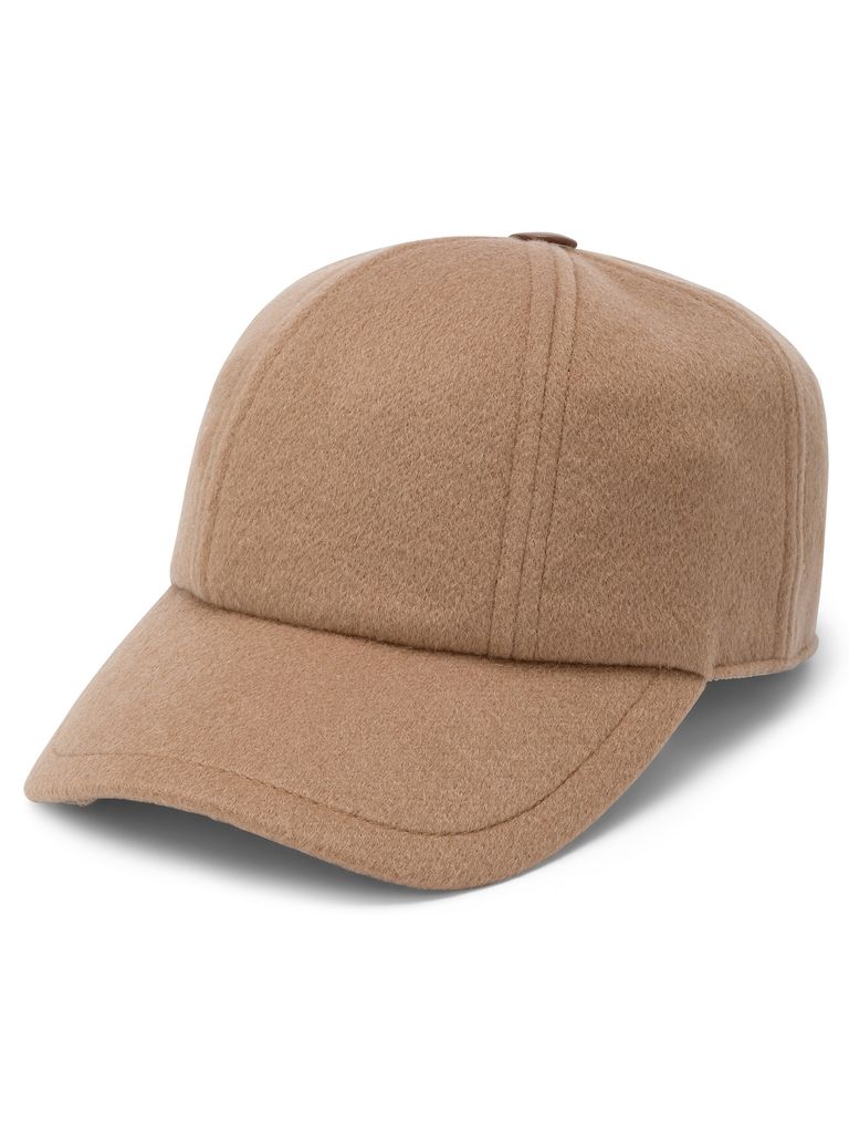 Shop Max Mara 'obliqua Baseball' Hat In Beige