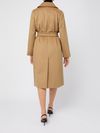 'BCollag' beige coat with belt