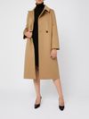 'BCollag' beige coat with belt