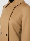 'BCollag' beige coat with belt