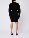 'Rodi' black dress with batwing sleeves