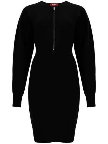 'Rodi' black dress with batwing sleeves