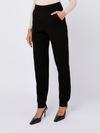 'Vacuo' black high-waist pants