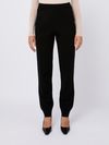 'Vacuo' black high-waist pants