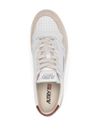 Medalist sneakers in white and brown calf leather