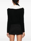 Front slip pocket cropped jumper